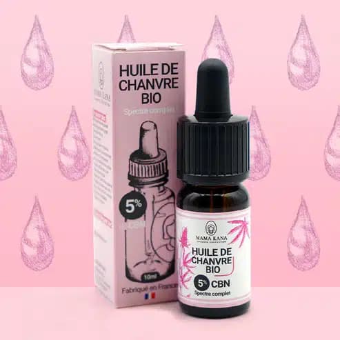 Huile De Chanvre Bio CBN __d0__ + CBD __d1__ – Mama Kana — — visuel issu de l’offre marchande