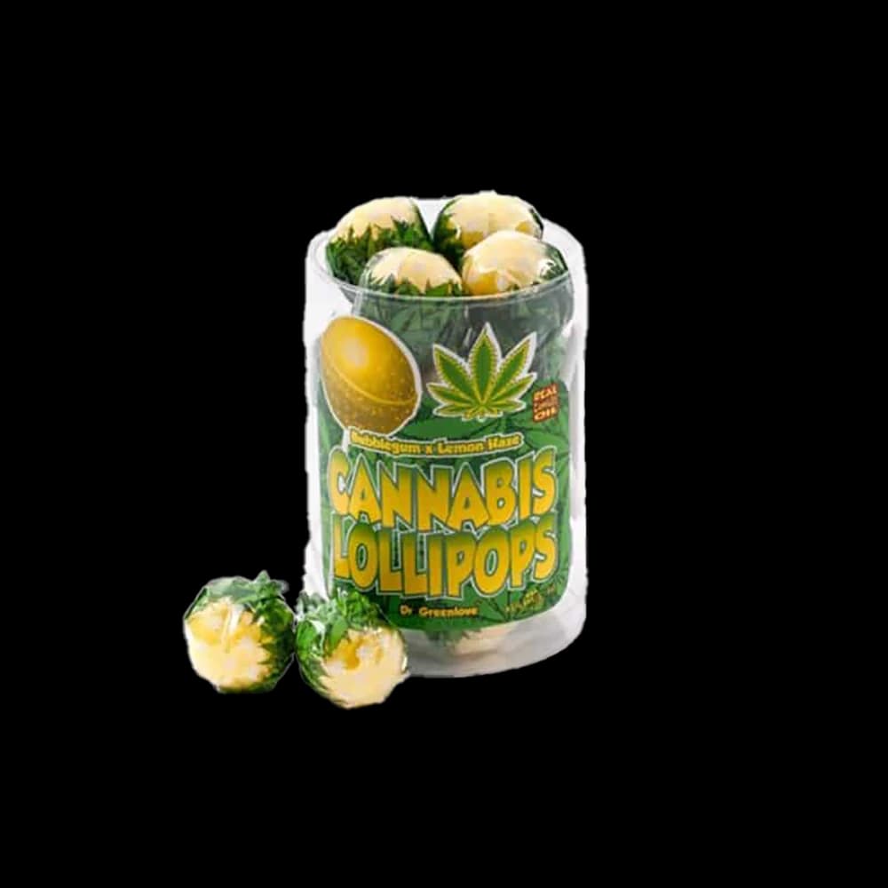 Sucette CBD – Lemon Haze X Bubble Gum — visuel issu de l’offre marchande