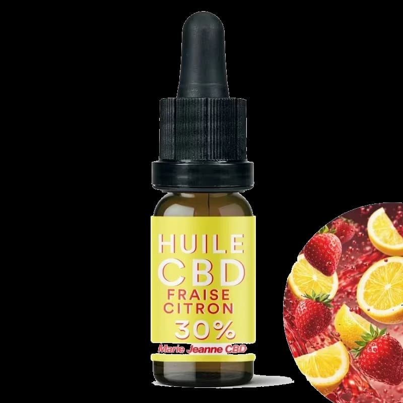 Huile CBD __d0__ Fraise-citron — visuel issu de l’offre marchande