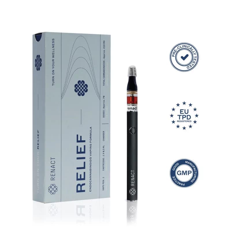 Kit Vaporisateur Thcv/cbd Relief- Renact — visuel issu de l’offre marchande