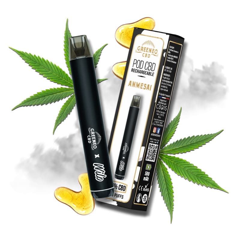 Pod Rechargeable Anmesai (wilo X Greeneo) — visuel issu de l’offre marchande