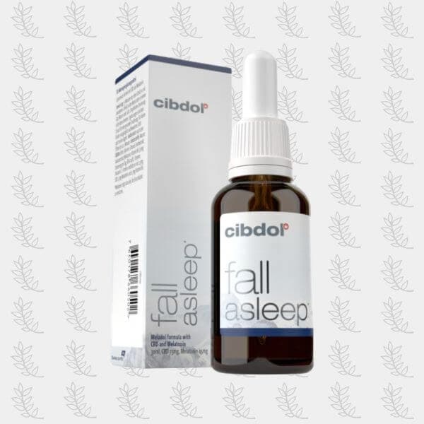 Huile Fall Asleep (meladol) – Cibdol — visuel issu de l’offre marchande